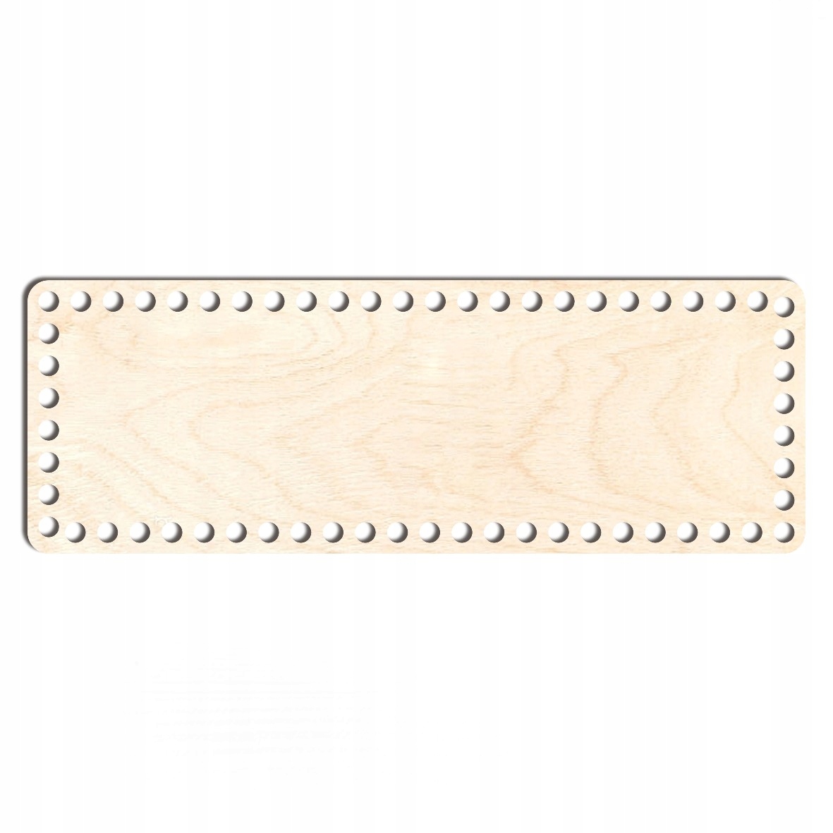 drewno baza dno koszyka 13x37cm prostokąt sklejka