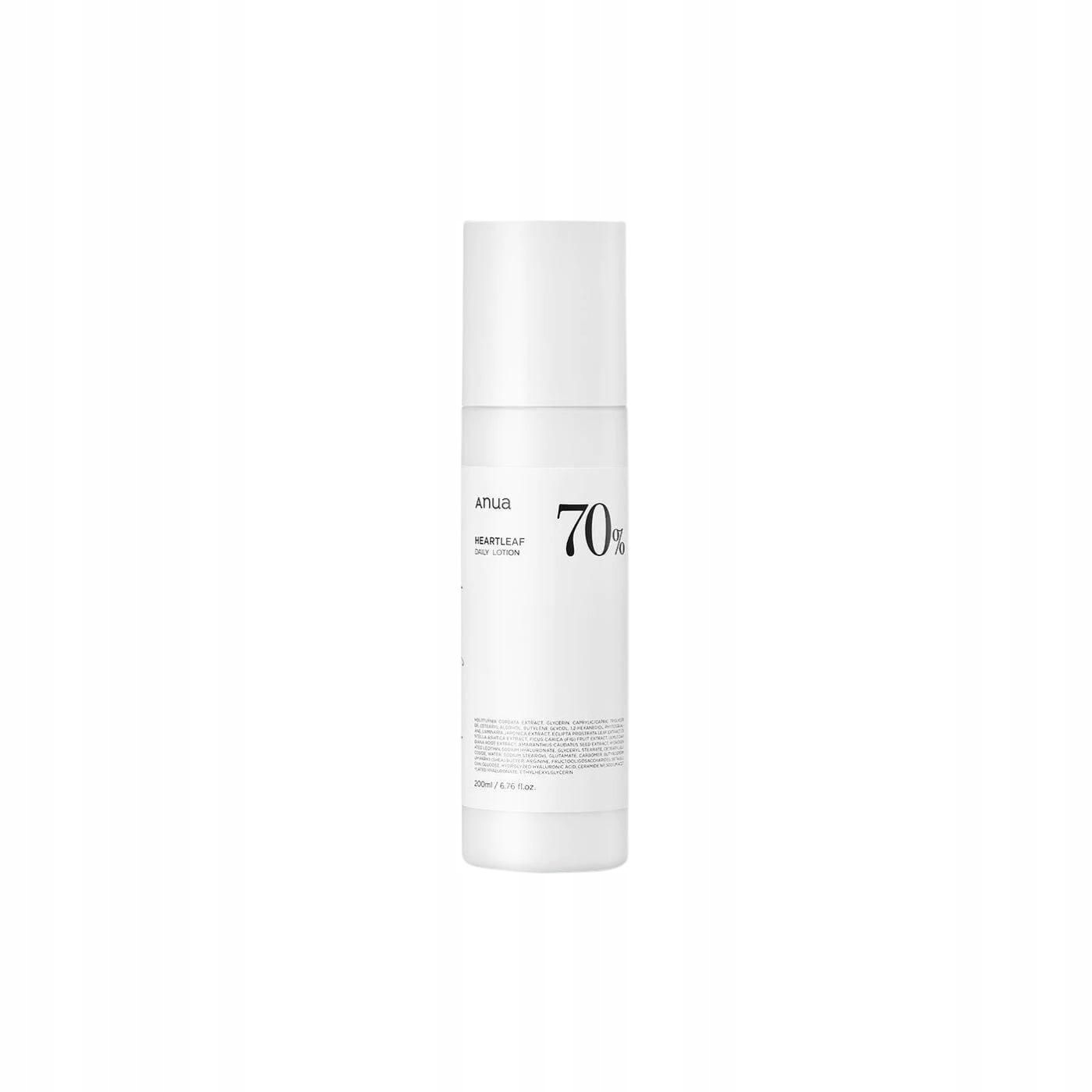 Anua Heartleaf 70 Daily Lotion 200 ML Denní pleťové mléko s obsahem 70% extraktu z Houttuynia Cordata 200 ml
