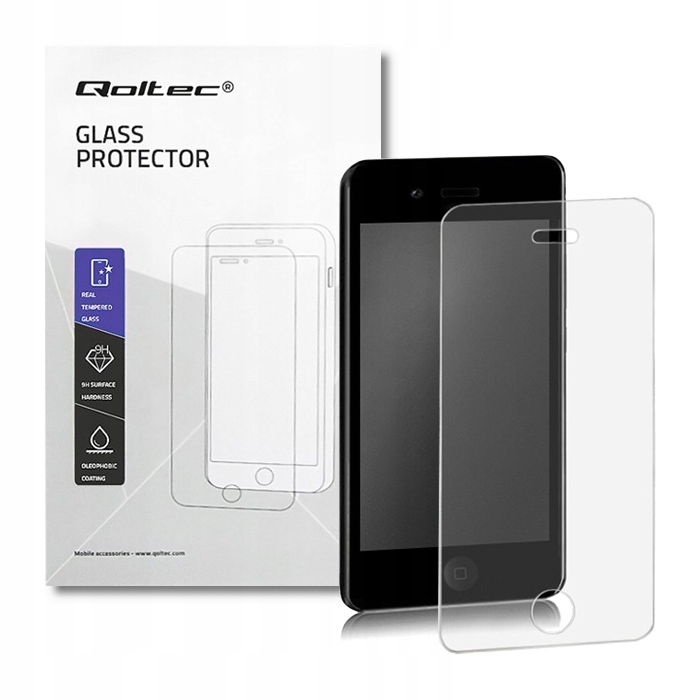 

Qoltec Hartowane szkło ochronne Apple iPhone 4/4s