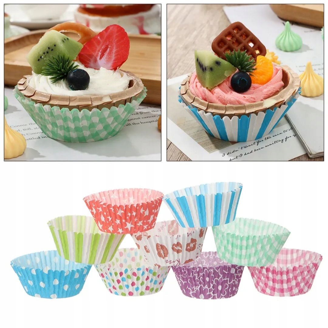 

Foremki papilotki do muffinek babeczek 120szt A 74