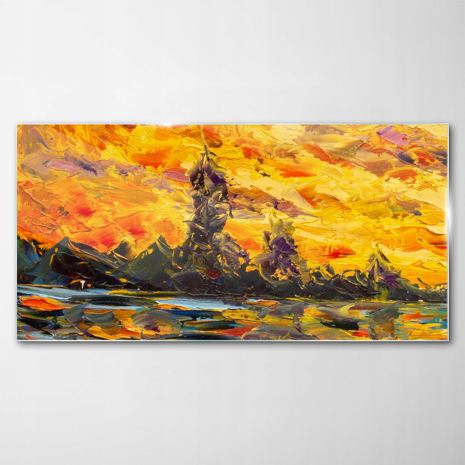 

Hartowany Obraz Szklany Abstrakcja Jesień 140x70