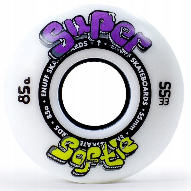 Kolečka pro skateboard Enuff Softie Wheels 55 mm Bílá