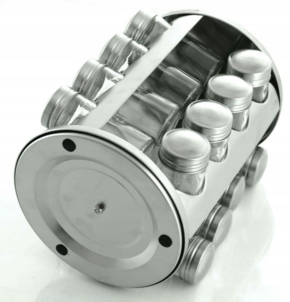 Przyprawnik Obrotowy Stojak do przypraw 16 słoików Linia KOŁO