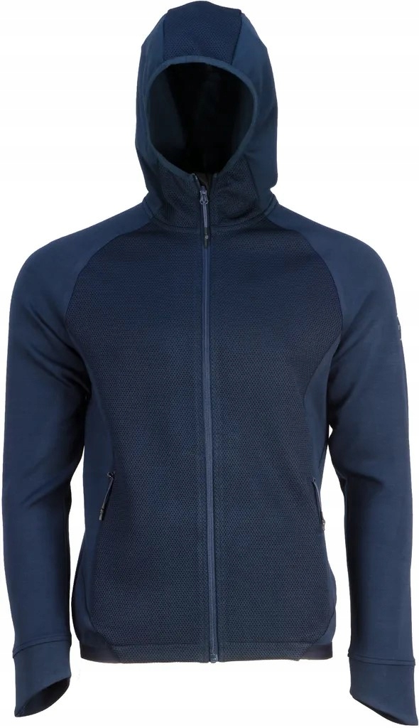 pánská sportovní mikina na zip s kapucí GTS303061M Scuba modrá 50/L