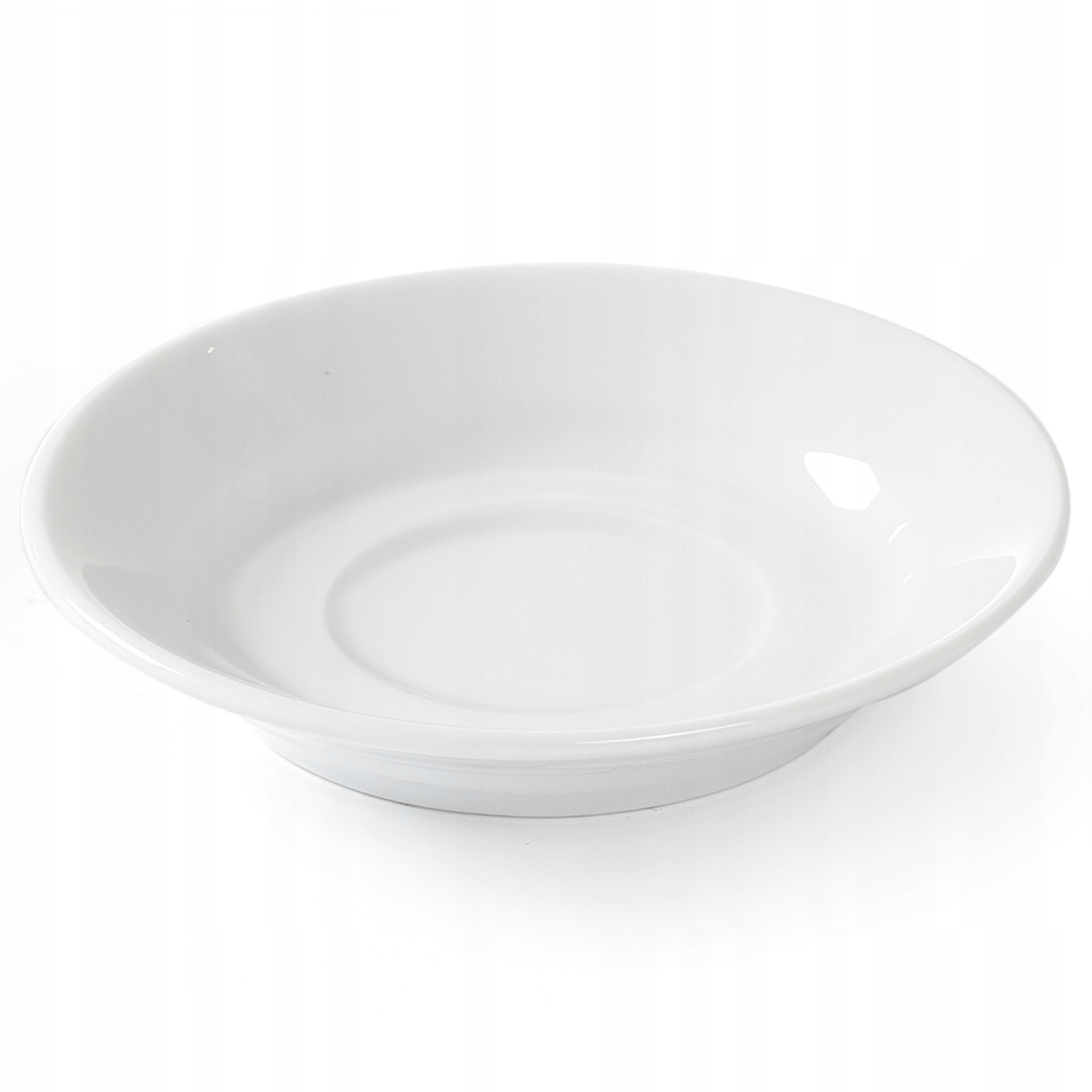 Podšálka na šálku na kávu a čaj Optima biela porcelánová, priemer 115 mm