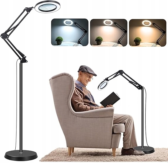 Nzqxjxz Vylepšená lupa 3v1 se světlem a stojanem