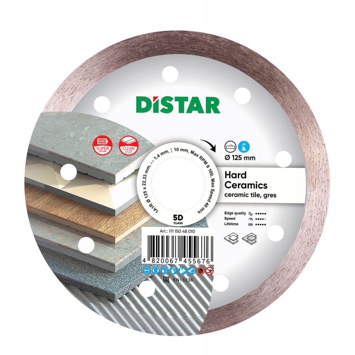 

Tarcza Diamentowa 125mm Hard Ceramics Na Mokro Dis