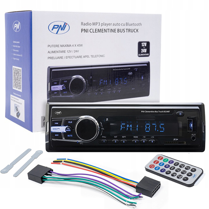 Radio samochodowe PNI 24V bluetooth do SCANIA VOLVO MAN DAF MERCEDES TIR