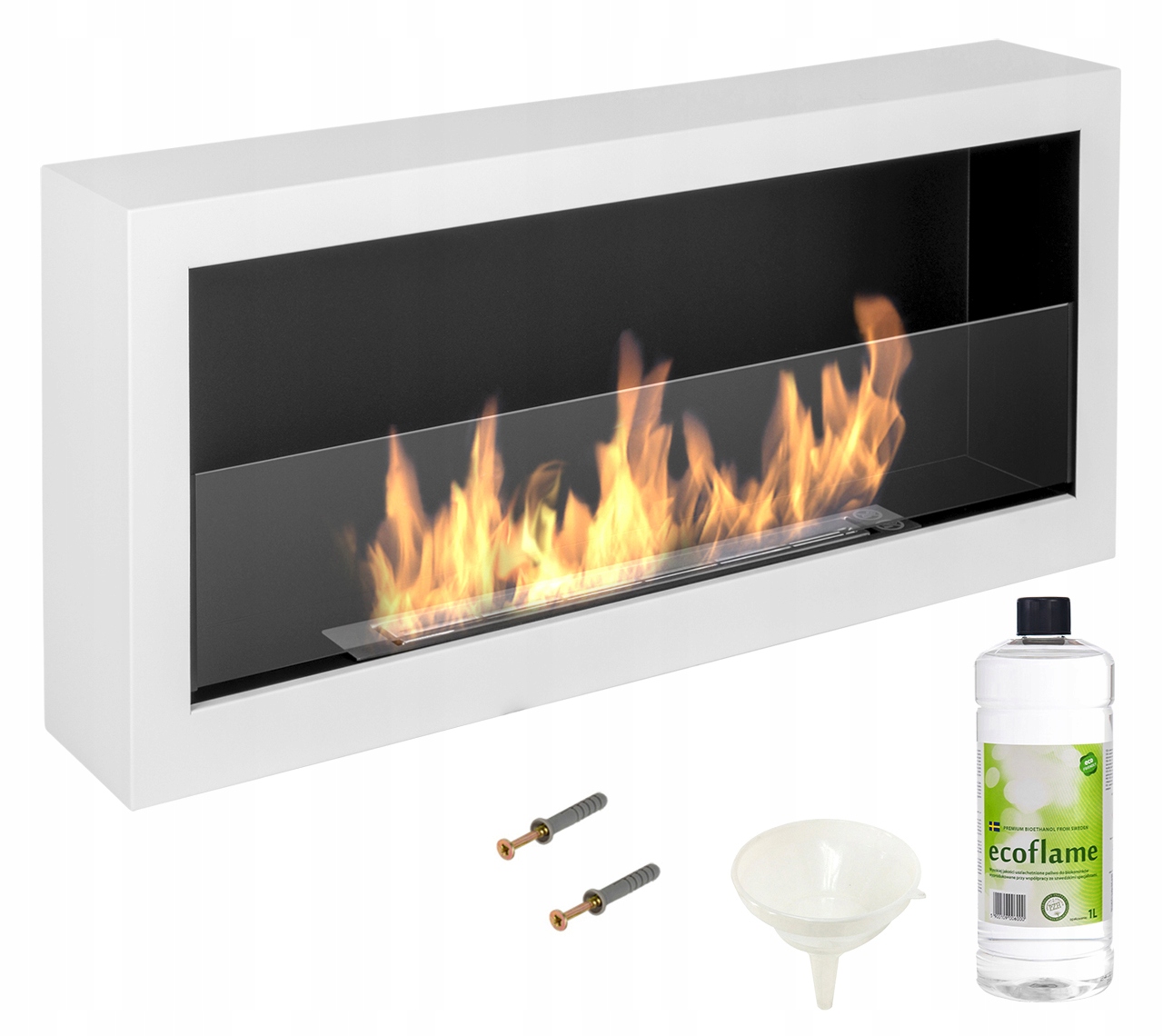 Biokrb S-Line Box 90 cm bílý 900 mm se sklem