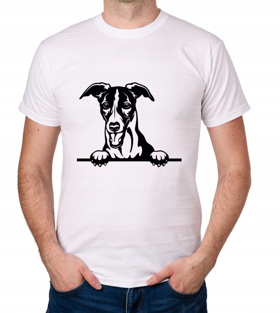 

koszulka Chart Angielski Whippet Pies prezent