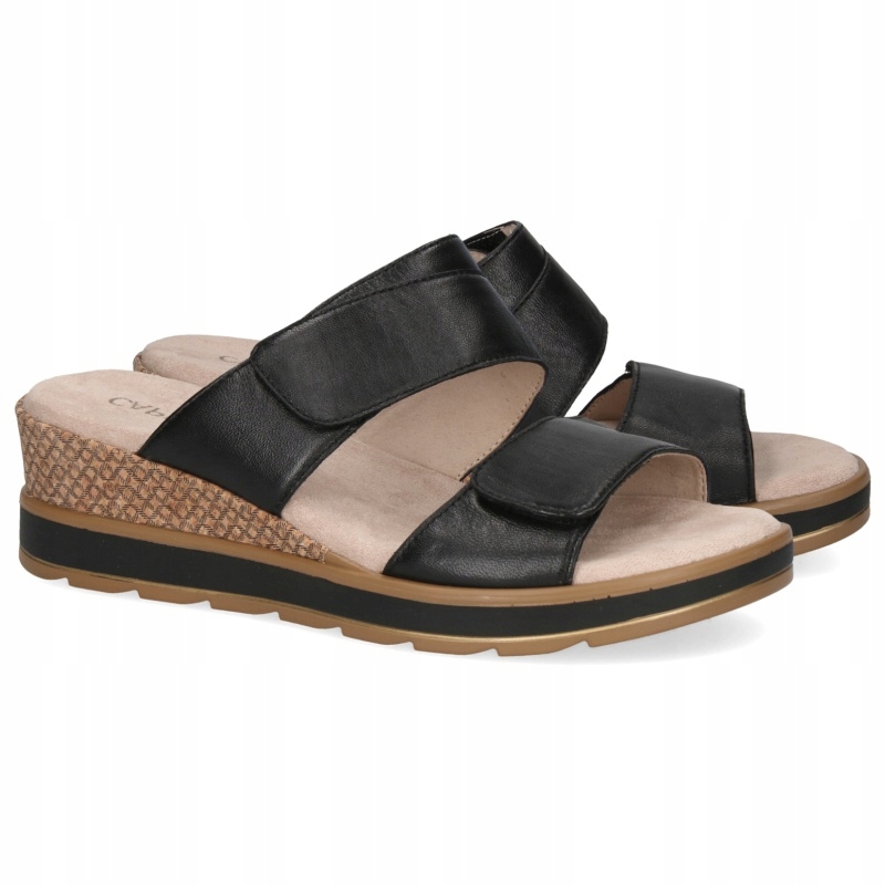 Nazouváky Caprice 9-27250-42 040 Black Softnap. černé Kůže VEL.38