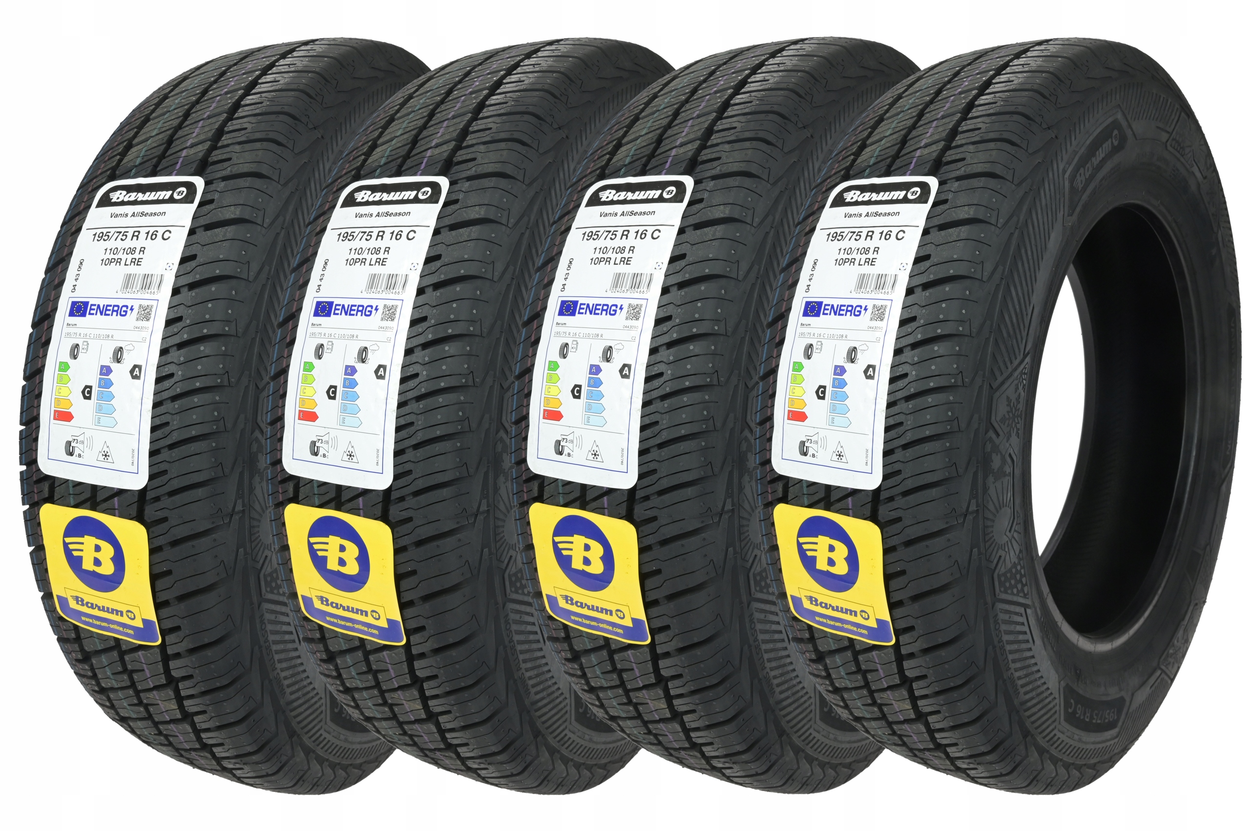 

4 x 195/75R16C 110/108R Barum Całoroczne