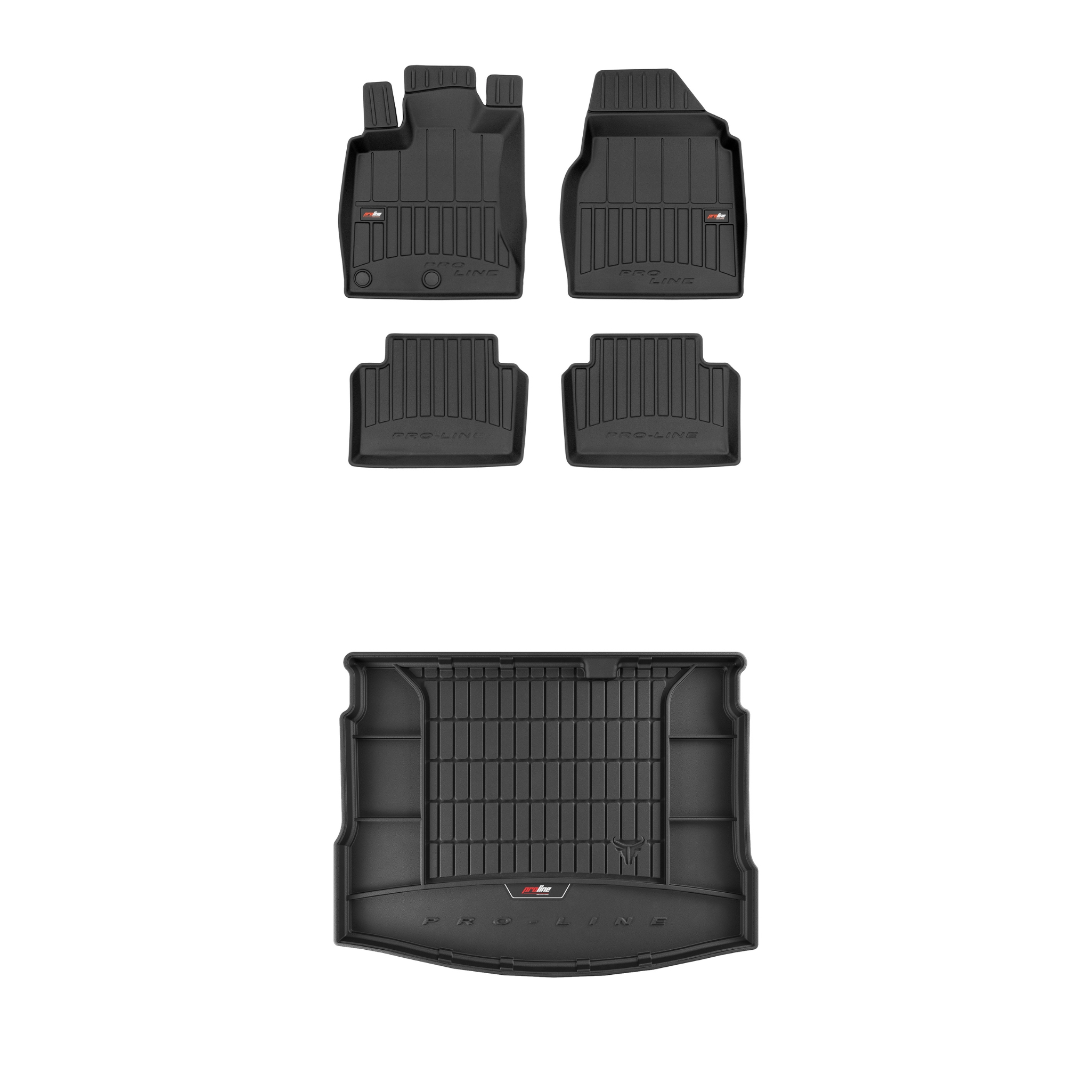 Frogum 3D Sada gumových koberců a rohože s logem pro Nissan Qashqai I 06-2013