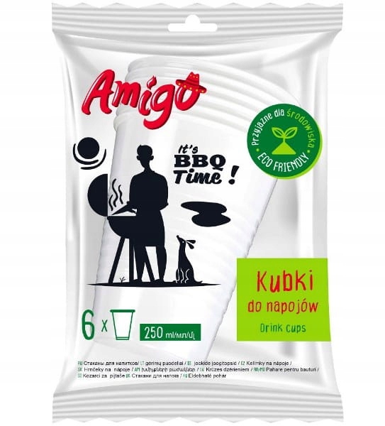 

Amigo Eco Friendly Kubki jednorazowe papierowe 6sz