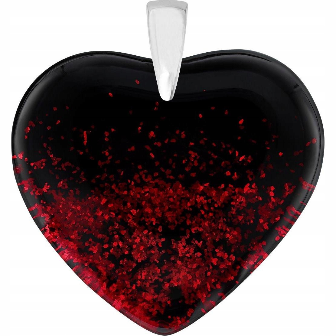 Dámský přívěsek červený Harf sklo murano srdce