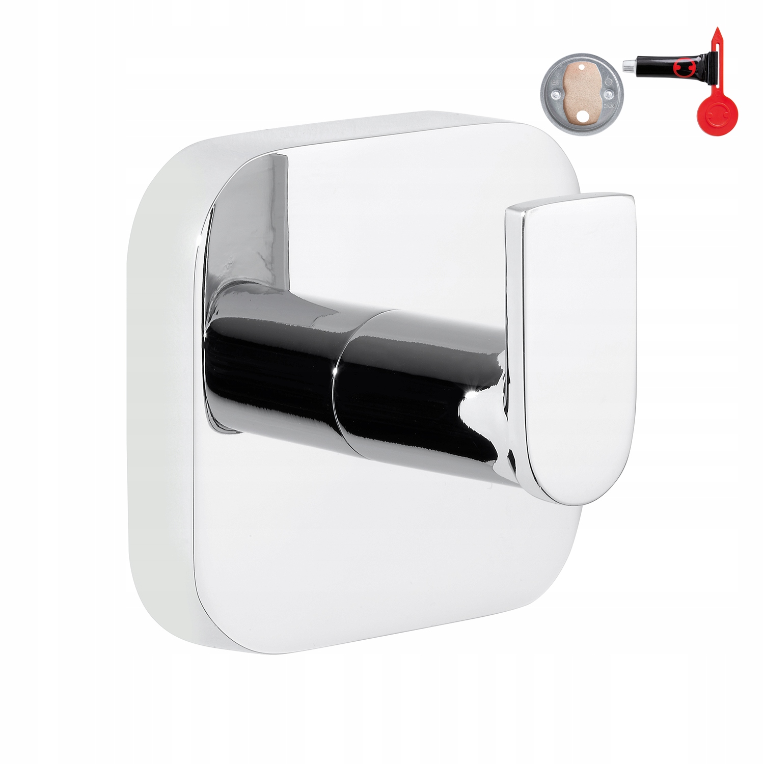 Tesa Elegaant Koupelnový háček, věšák samolepicí, kovový, chrom do 5 kg