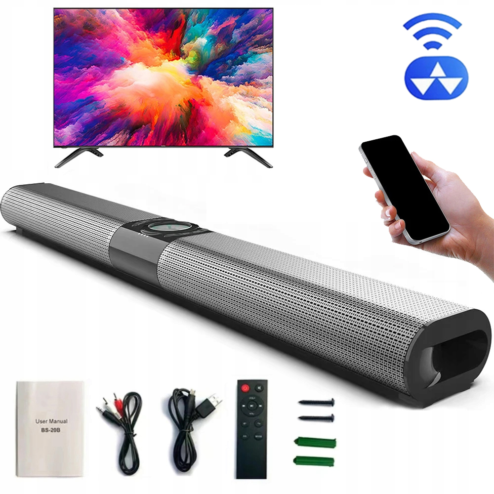 Výkonný Soundbar Bluetooth Reproduktor 5.0 Usb Hdmi Televizor Sada Tws Soundbar