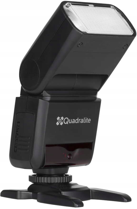 Lampa błyskowa QUADRALITE Stroboss 36 do Nikon Wyświetlacz LCD Posiada wyświetlacz
