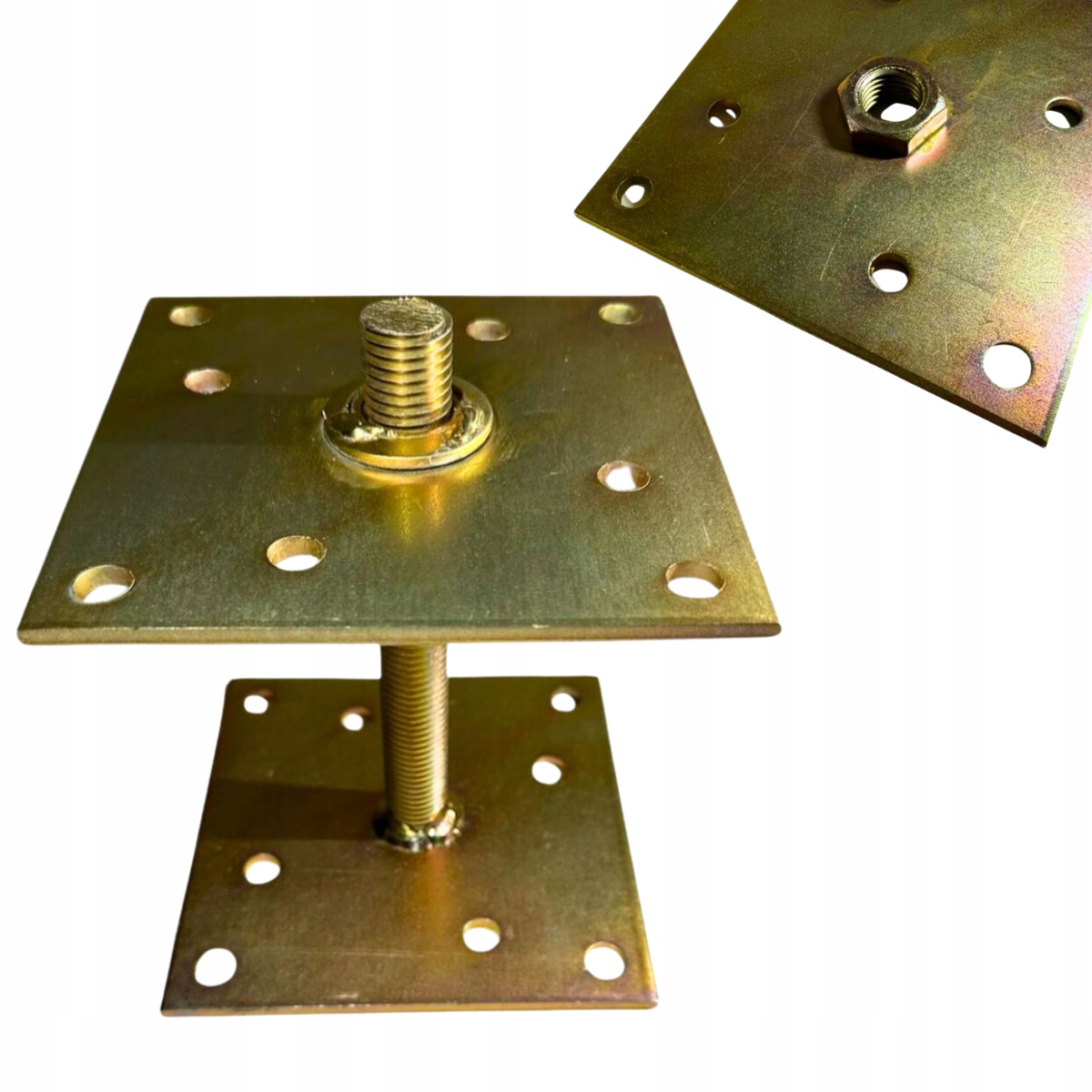 PODSTAWA SŁUPA REGULOWANA KOTWA 140X140X150 TULEJA