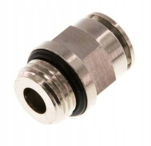 Přímá zástrčková spojka G 3/8" – 16 mm niklovaná mosaz Viton do +150°C