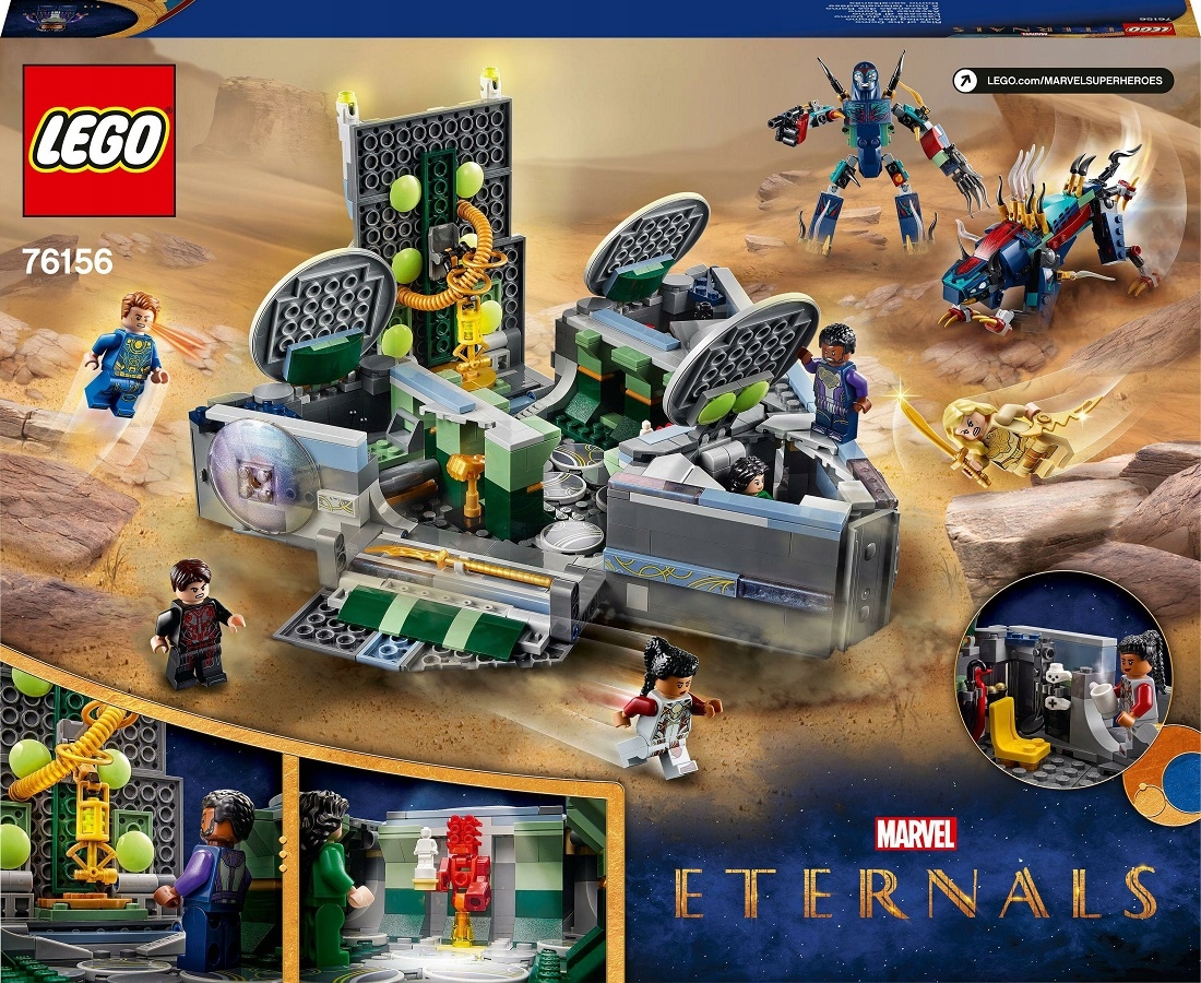 Lego Eternals Stavebnice 1040ele Heroes Domo Vzniká 76156