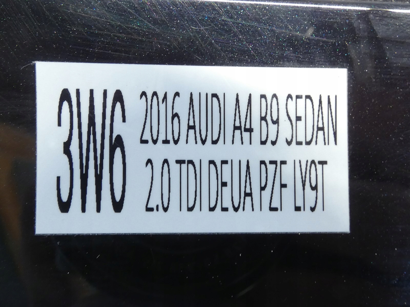 door right right front front AUDI A4 B9 LY9T black,
