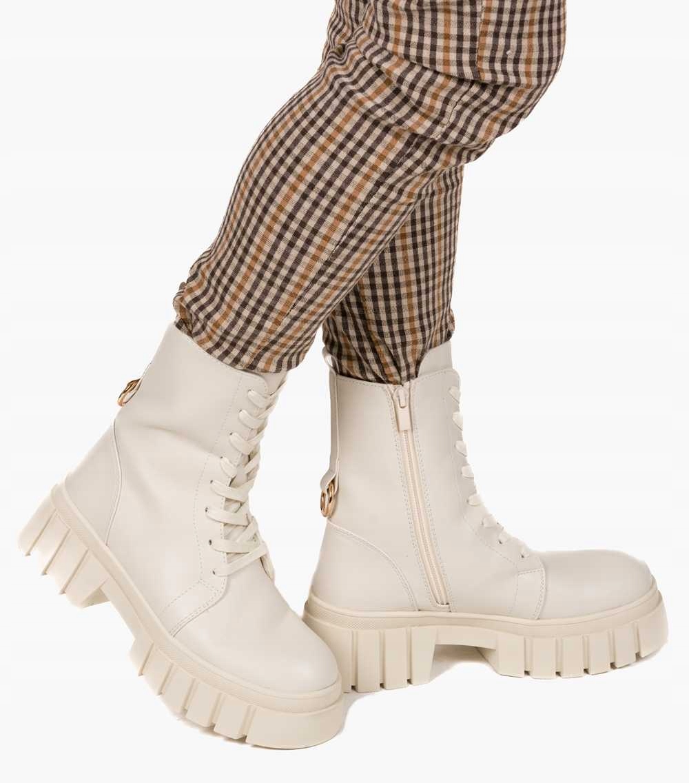 Pudrové Kotníkové Boty Kanady Dámské Na Platformě 41