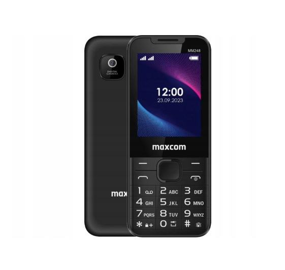 Telefon komórkowy Maxcom MM248 4 MB / 32 MB 4G (LTE) czarny