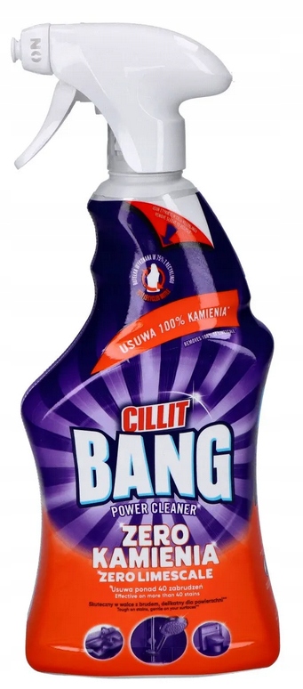 CILLIT BANG SPRAY ZERO KAMIENIA 750ML Rodzaj czyszczenie wielofunkcyjne
