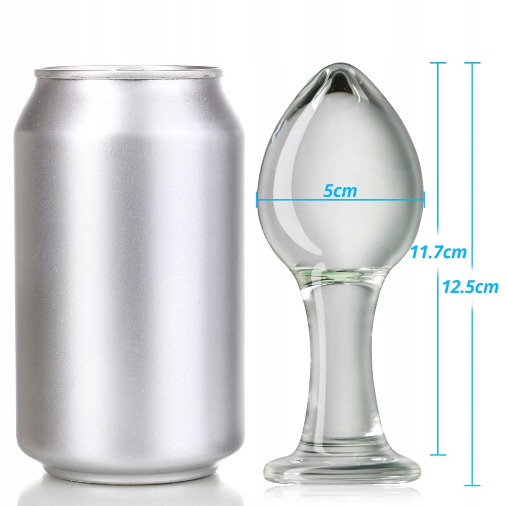 SXOVO Szklany Dildo Buttplug Trener Stymulator G-Punkt Analsex Zabawka — miniatura 2