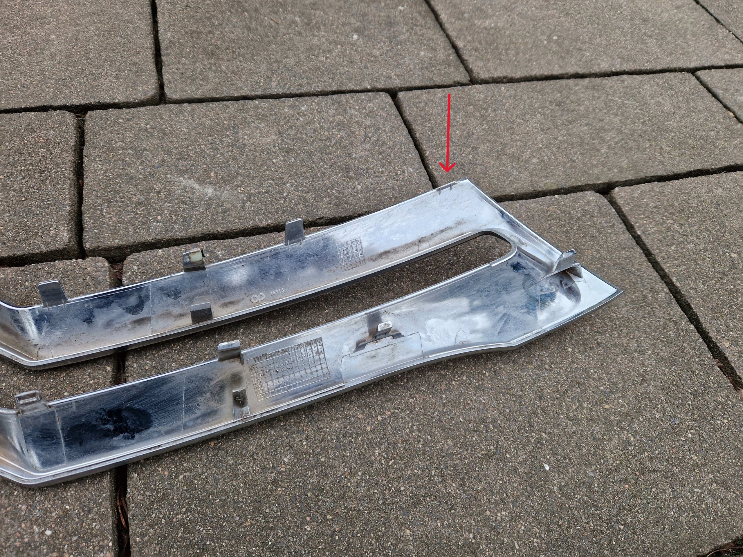 CITROEN DS4 хром решетка бампера переднего 9688184677 11-2015