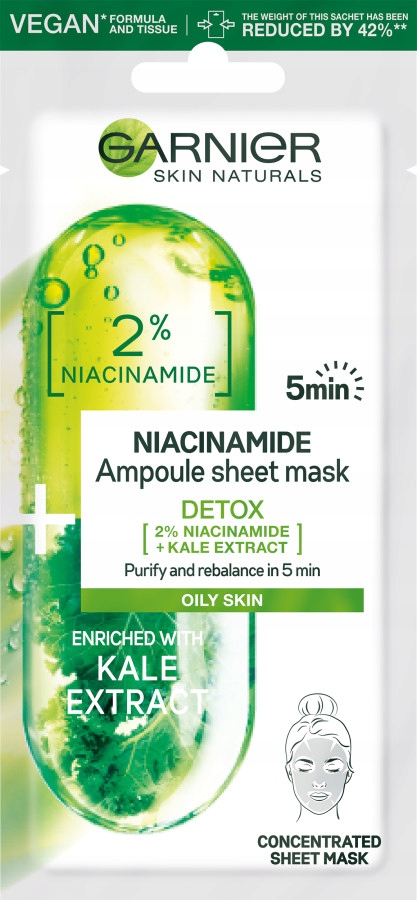 

Garnier Niacinamide Detoksykująca maska Jarmuż