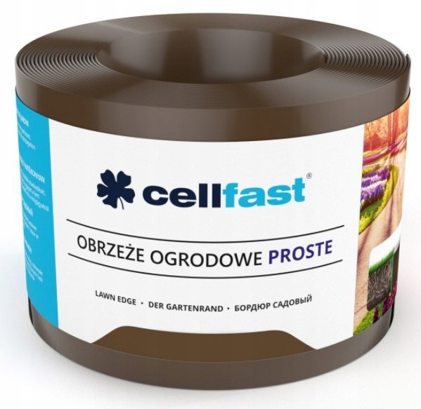 

Obrzeże Płaskie Cellfast 10CM Długość 9M Brązowy
