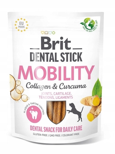 5x Brit Care Dog Dental Stick Mobility Collagen 251g