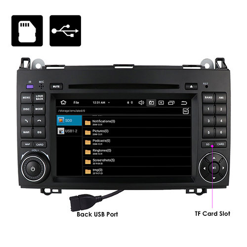 RADIO ANDROID Mercedes Benz Klasa A W169 2004-2012 Waga produktu z opakowaniem jednostkowym 2 kg