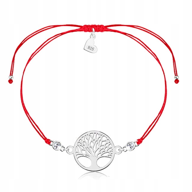 

Bransoletka srebrna drzewko szczęścia i Swarovski