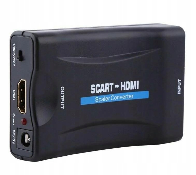 Konwerter adapter obrazu dźwięku euro SCART – HDMI EAN 5903857150759