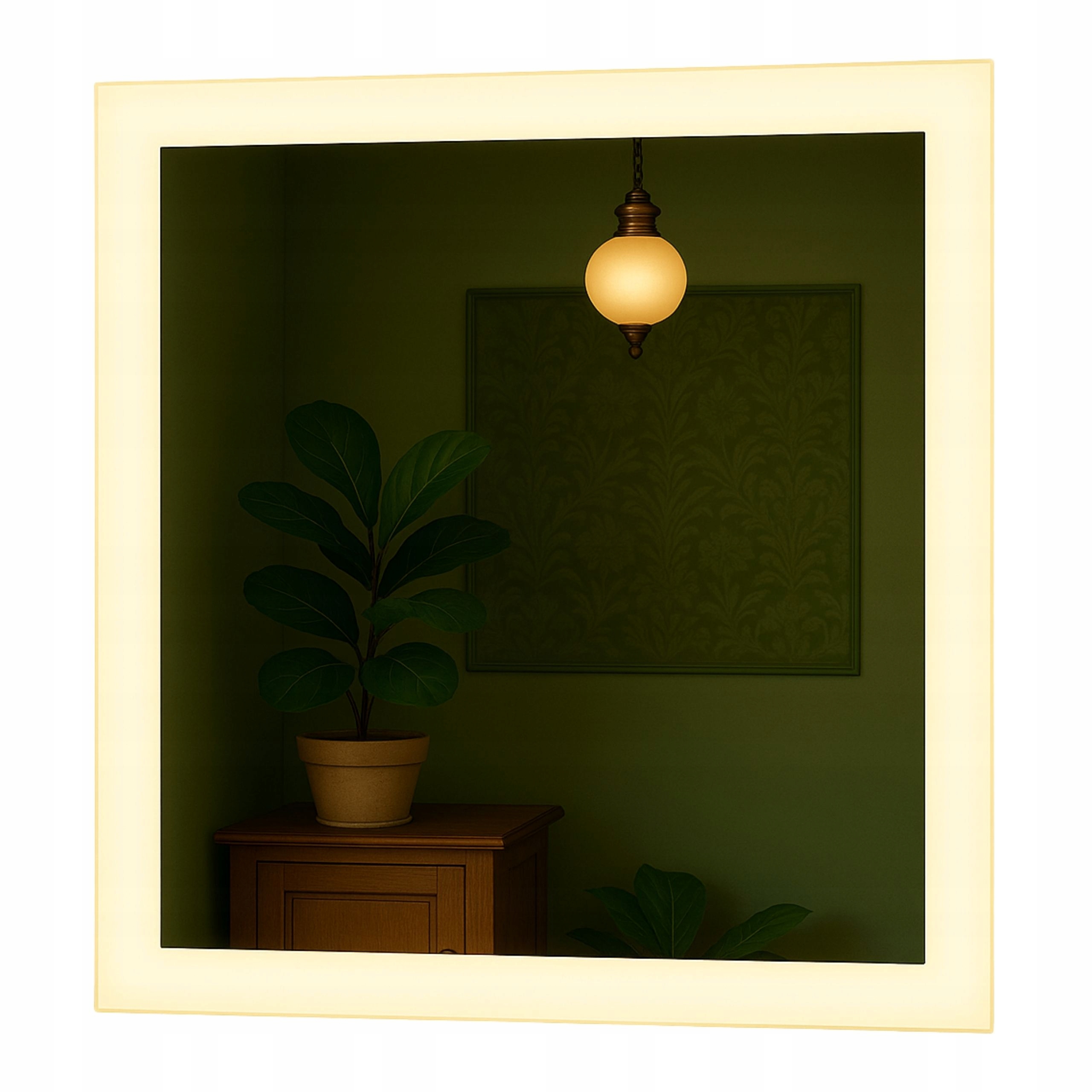 Led Zrcadlo 90x90 cm Led Osvětlení Taurus