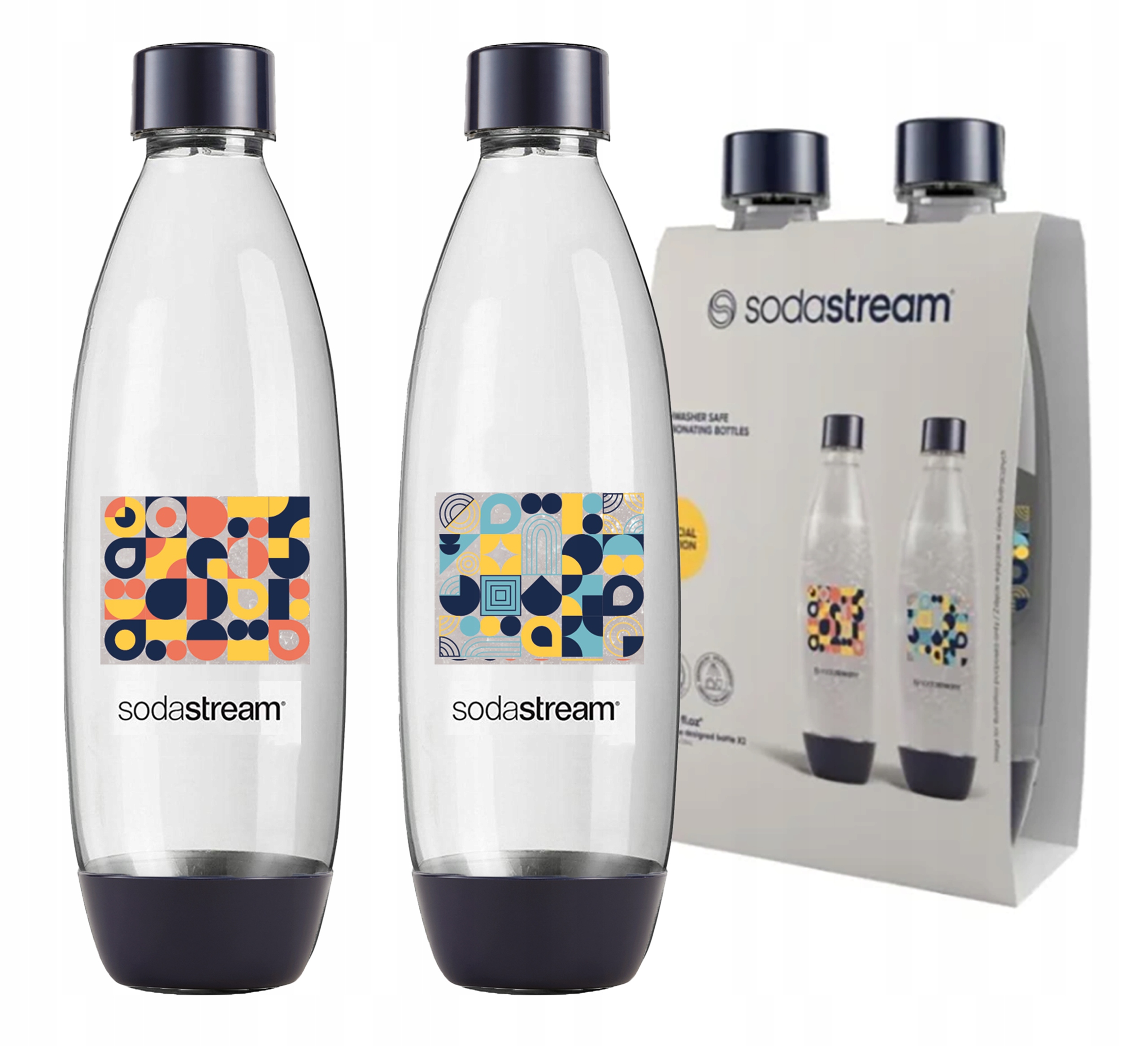 Sodastream Litrové Láhve Mozaika Fuse do myčky nádobí pro Sifon Art Duo Terra