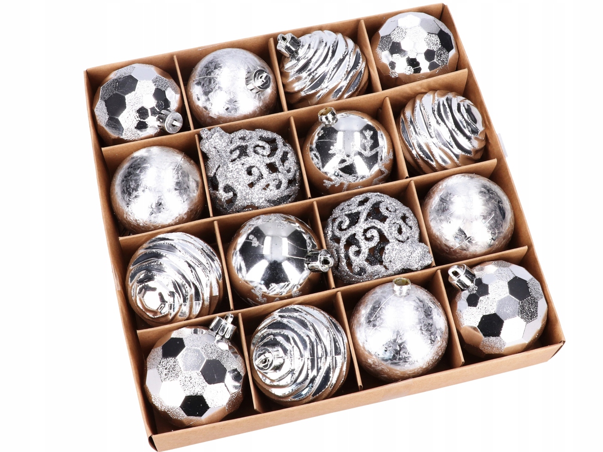 BOMBKI CHOINKOWE NA CHOINKĘ BOMBKA 6cm 16szt Kod producenta BŁYSZCZĄCE NA WIANEK STROIK