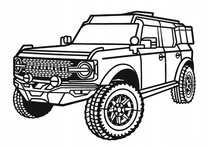 nástěnná dekorace Obraz Auto Ford Bronco Perspective 2021