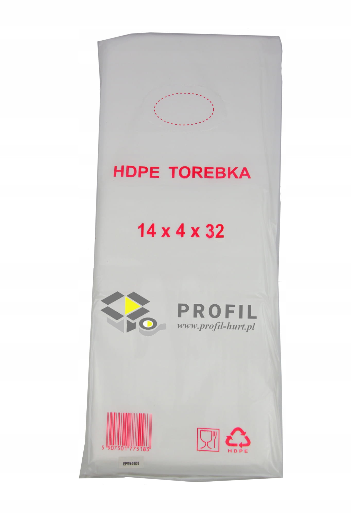 

Torebki Woreczki Foliowe 14/4x32 (22x32) A'800