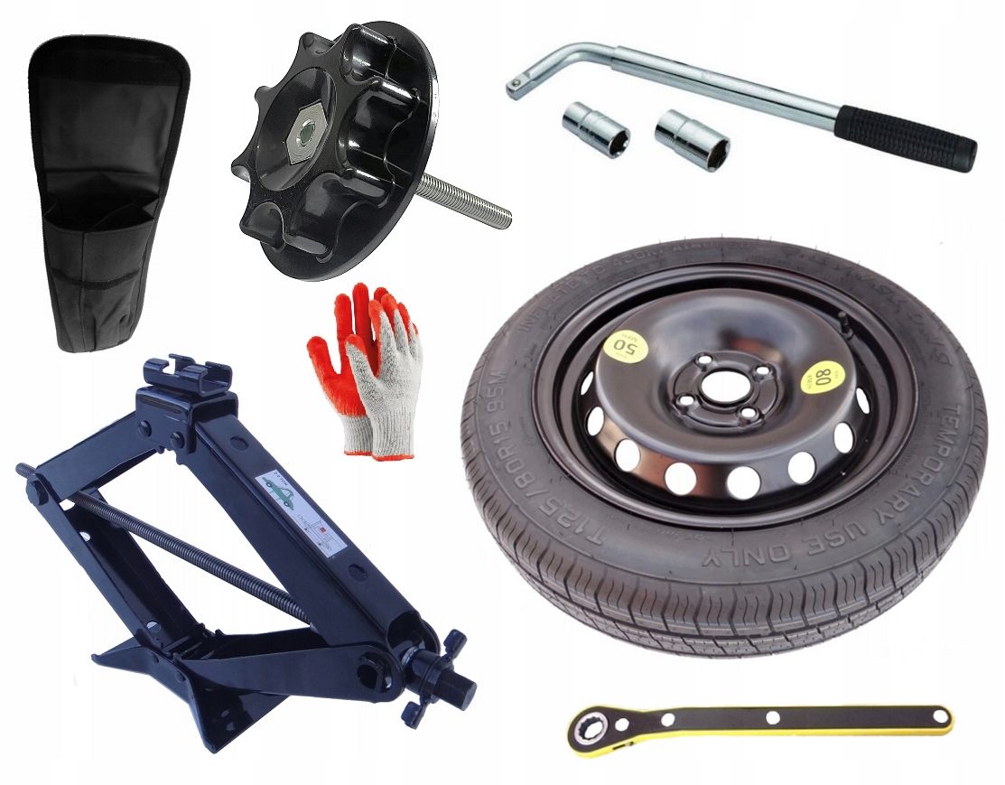 nové Dojezdové Kolo 125/80 R15 Nissan Note II Set (šroub)
