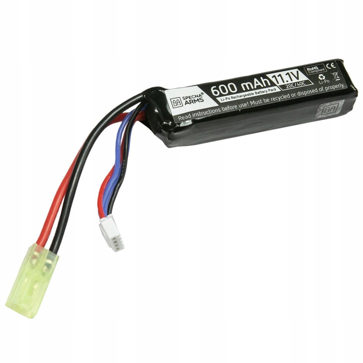 Akumulator LiPo 11,1V 600mAh 20/40C Tamiya mała