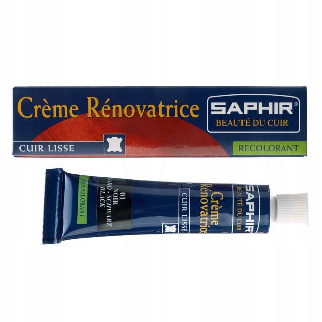 Krem do renowacji skór 100% skutecznosć-SAPHIR Renovating Cream 25ml CZARNY Numer katalogowy producenta 01