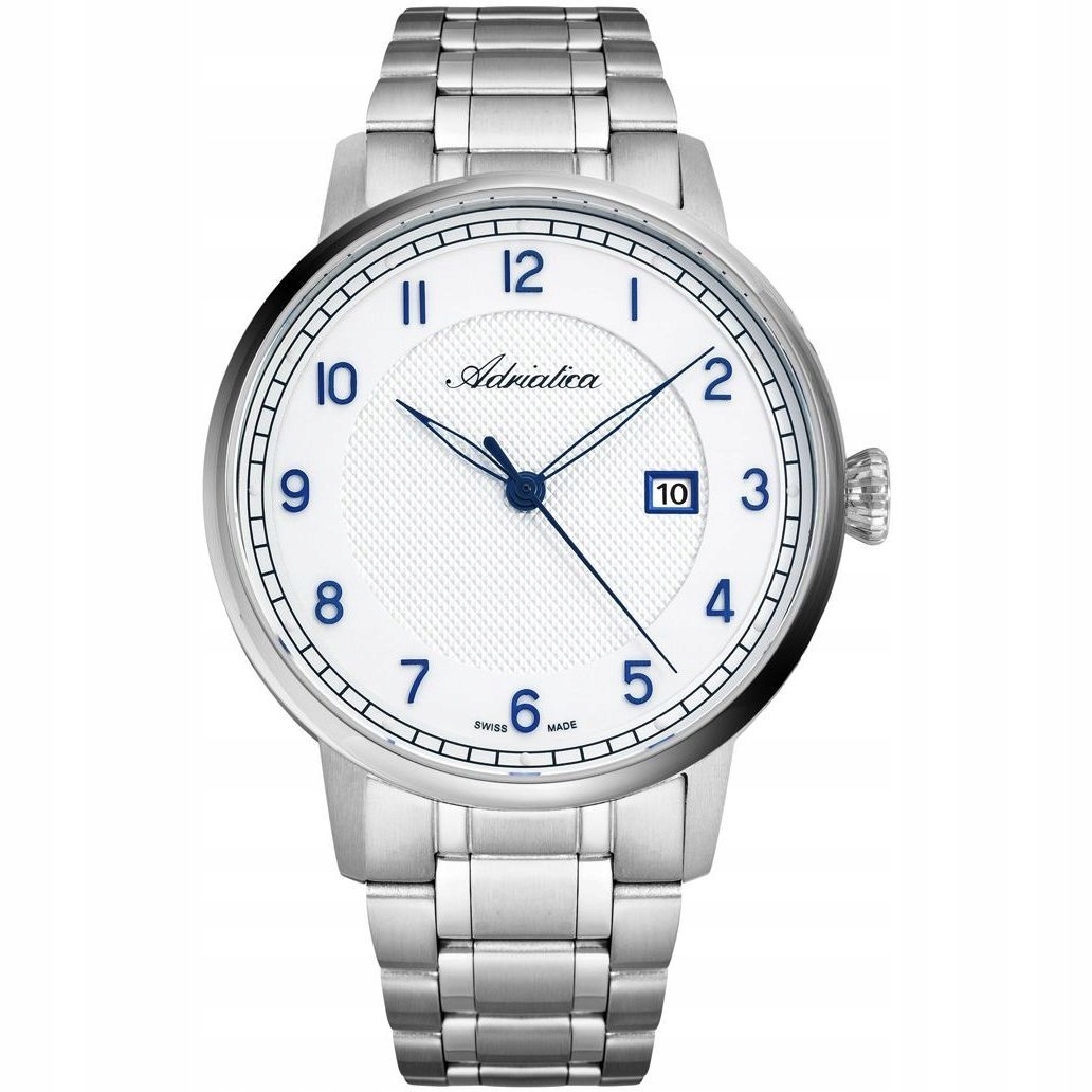 Adriatica elegantní stříbrné pánské hodinky na náramku A8308.51B3A