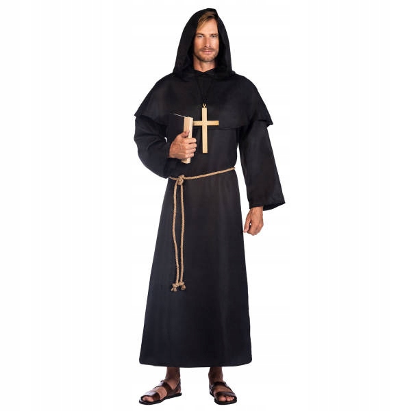 Kostým , Kostým mnicha, černý, XXL