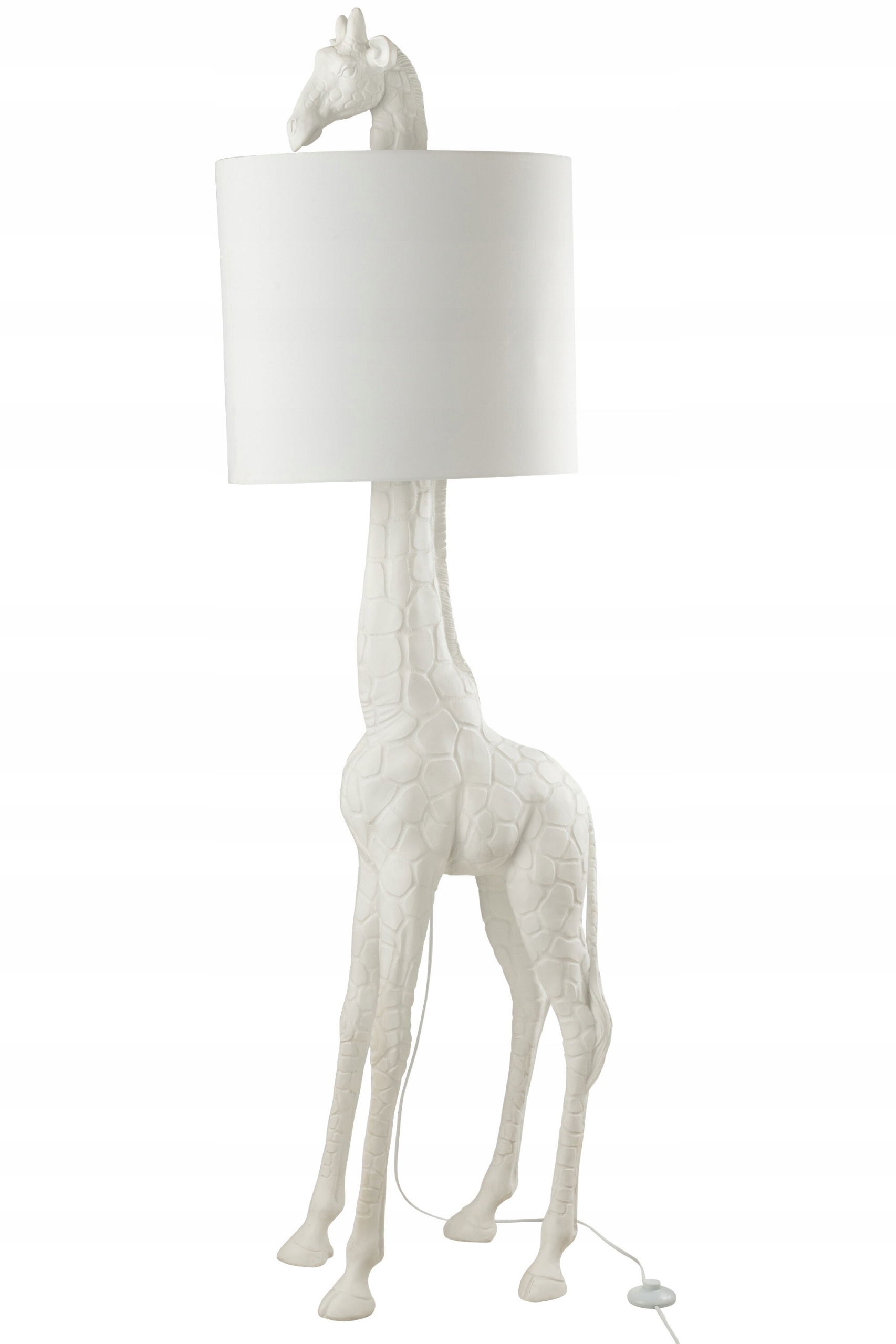 Podlahová lampa žirafa, biela, J-Line