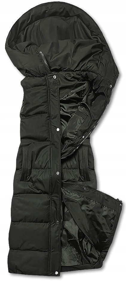 Dlouhá dámská Vesta bez rukávů 5M728 Army M (38)