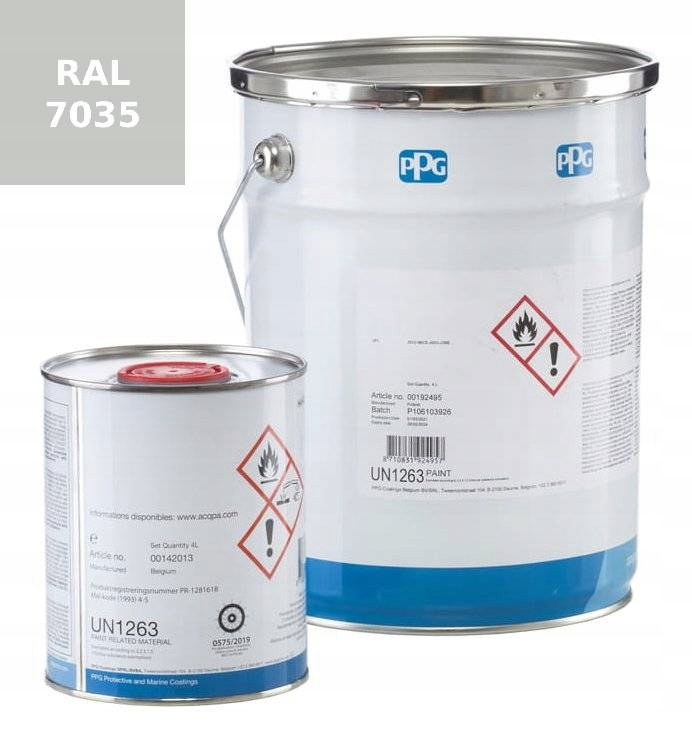 Farba Poliuretanowa Okrętowa Ppg Sigmafast 210 hs 4l ral 7035 jasnoszary